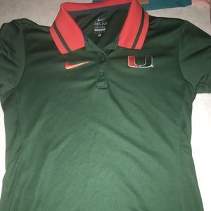 Miami Hurricanes collared shirt